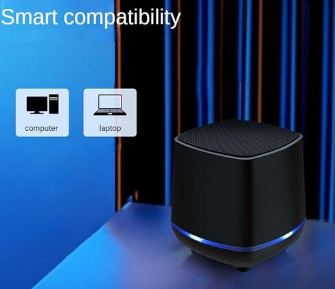 Computer Speakers for Desktop PC,Small Computer Speakers with RGB Light,USB Powered Hi-Fi Stereo Audio System Monitors Tablets Desktop with 3.5mm Aux,for Home Office PC Laptop Tablet in Kuwait