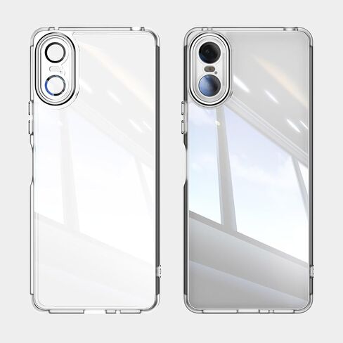 QUIETIP Case Compatible with Sony Xperia 10 VI 5G with Screen Protector,TPU + Clear Acrylic + Metal Keypad Protective Cover,Black in Saudi Arabia