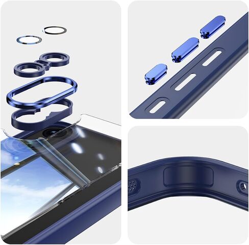 QUIETIP Case Compatible with Sony Xperia 10 VI 5G with Screen Protector,TPU + Clear Acrylic + Metal Keypad Protective Cover,Black in Saudi Arabia