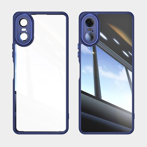 QUIETIP Case Compatible with Sony Xperia 10 VI 5G with Screen Protector,TPU + Clear Acrylic + Metal Keypad Protective Cover,Black in Saudi Arabia