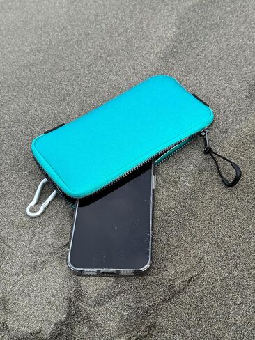 Phone Sleeve Lightweight Cell Phone Pouch for Mobile Protection, Slim Fit and Durable, with Clip-on for Easy Carrying, Enough for 6.1" to 6.9" Phone [ Blue ] in Saudi Arabia