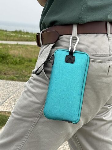 Phone Sleeve Lightweight Cell Phone Pouch for Mobile Protection, Slim Fit and Durable, with Clip-on for Easy Carrying, Enough for 6.1" to 6.9" Phone [ Blue ] in Saudi Arabia