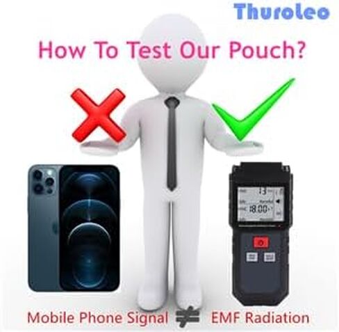 Faraday Bag Compatible with iPhone 14 15 Security Pouch Anti-Radiation Sleeve for Cell Phone Key RFID 5G EMF GPS Phone Sleeve 2 Layer Signal Blocking Pouch Maternity Wallet Case (Gary) in Kuwait