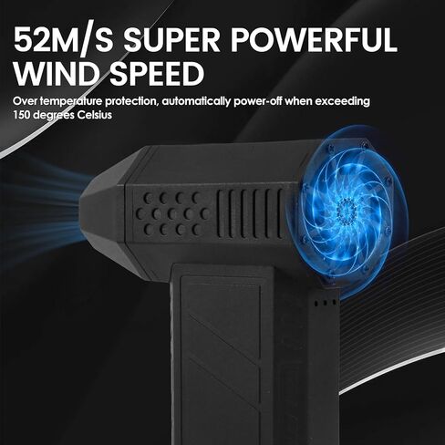 منفاخ جت صغير، 130000 دورة في الدقيقة، منفاخ هواء جاف فائق النفاثة لاسلكي، سرعة قابلة للتعديل، منفاخ هواء بمروحة نفاثة صغيرة مع 3 تصميمات خفيفة، مروحة قوية محمولة باليد للتنظيف، في الهواء الطلق in Kuwait