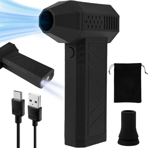 منفاخ جت صغير، 130000 دورة في الدقيقة، منفاخ هواء جاف فائق النفاثة لاسلكي، سرعة قابلة للتعديل، منفاخ هواء بمروحة نفاثة صغيرة مع 3 تصميمات خفيفة، مروحة قوية محمولة باليد للتنظيف، في الهواء الطلق in Kuwait