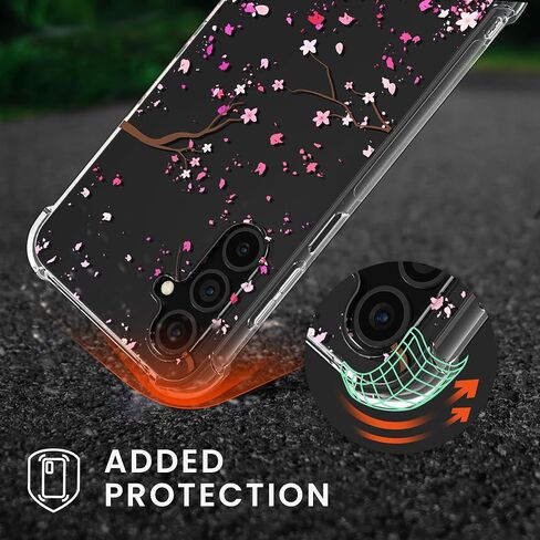 kwmobile Crossbody Case Compatible with Samsung Galaxy A15 5G Case Strap - Palm Leaves Yellow/Grey/Transparent in Saudi Arabia