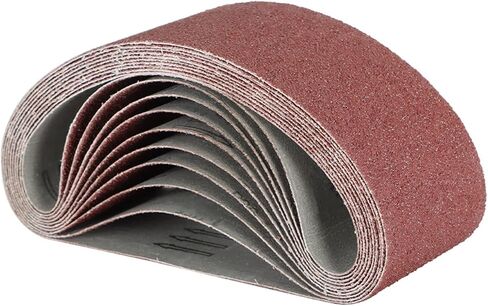 10 Pack 4 x 24 Inch Sanding Belts Aluminum Oxide Sander Paper 36 Grit Abrasive Sanding Belt in Saudi Arabia