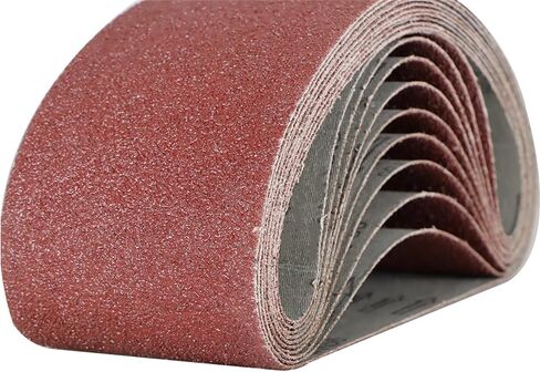 10 Pack 4 x 24 Inch Sanding Belts Aluminum Oxide Sander Paper 36 Grit Abrasive Sanding Belt in Saudi Arabia