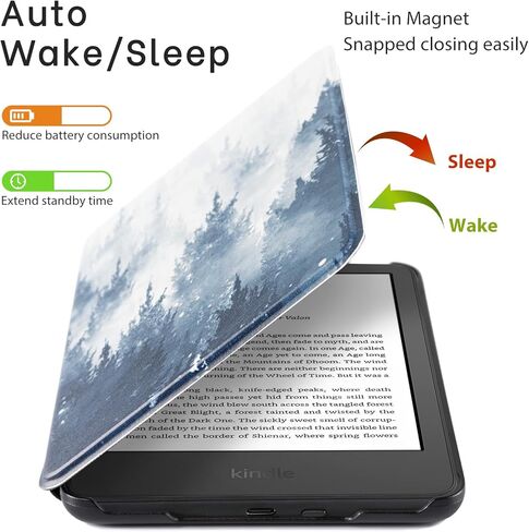 CoBak Case for All New Kindle 11th Generation 2022 Release Only - Ultra Slim PU Leather Smart Cover with Auto Sleep and Wake, Premium Protective Case for Kindle 2022 in Saudi Arabia