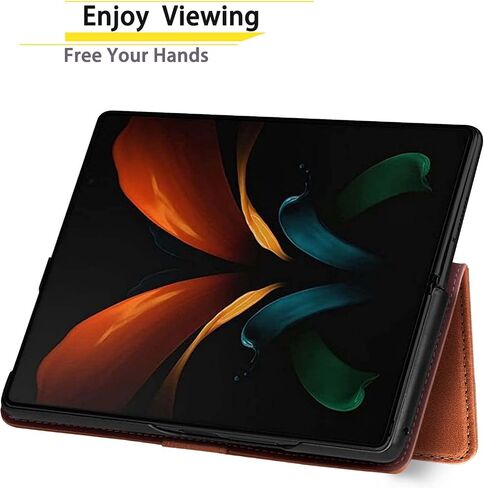 SUANPOT for Samsung Galaxy Z Fold 6 5G Wallet case with RFID Blocking Credit Card Holder,Flip Book PU Leather Phone case Cover Cellphone Women Men for Samsung Z Fold6 case(Wine Red) in Kuwait