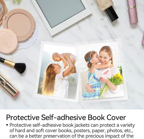 ورق لاصق شفاف للتغليف ذاتي اللصق مقاس 12 بوصة × 19.7 قدمًا، أوراق تغليف ذاتية اللصق، لفات ذاتية اللصق متعددة الأغراض للحرف اليدوية ذات غلاف ورقي يغطي المستندات in Kuwait