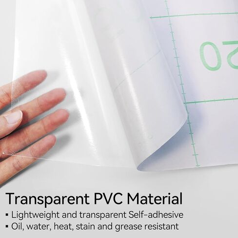 ورق لاصق شفاف للتغليف ذاتي اللصق مقاس 12 بوصة × 19.7 قدمًا، أوراق تغليف ذاتية اللصق، لفات ذاتية اللصق متعددة الأغراض للحرف اليدوية ذات غلاف ورقي يغطي المستندات in Kuwait