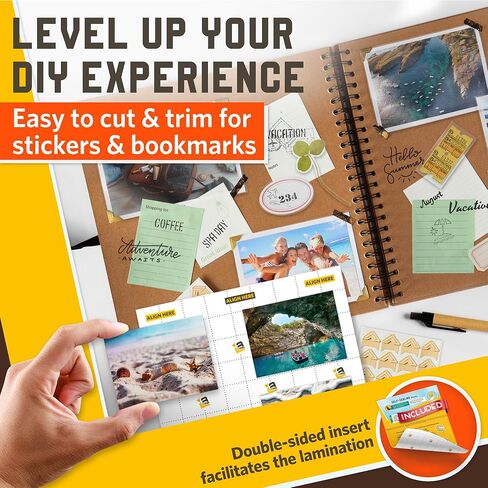 أوراق تغليف ورق لاصقة شفافة غير لامعة ذاتية اللصق مقاس 8.5 × 11، لمسة نهائية ناعمة من الساتان لا تحتاج إلى آلة، أوراق تغليف ذاتية الغلق، بسمك 4 مل، 10 عبوات in Kuwait