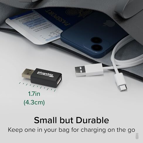 مانع بيانات USB قابل للتوصيل (5 عبوات) يمنع جهاز القرصنة، ويحمي من مقبس العصير في منافذ USB العامة، وهدايا الأمن السيبراني للشحن الآمن، ومحول شحن سريع 1 أمبير فقط لنظام Android وApple iOS in Kuwait