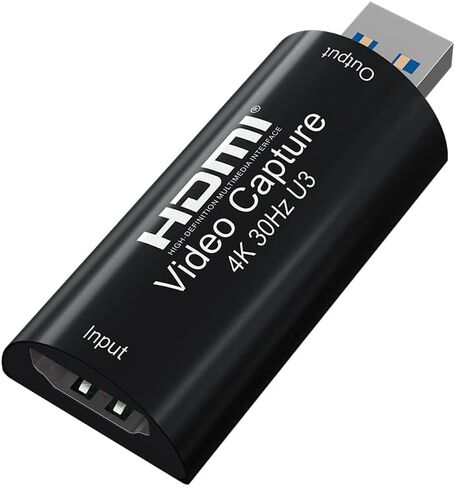 Video Capture Card, Stream and Record in 1080P 60FPS HDMI to USB 3.0, HDMI Capture Card for Nintendo Switch, PS5, PS4/Pro, Xbox Series X/S, Xbox One X/S, in OBS and more in Saudi Arabia