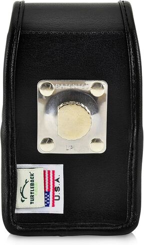 Made for Motorola Minitor VI (6) Voice Pager Fire Radio Two-Tone Voice Pager‎ Radio Black Leather Fitted Case with Heavy Duty Metal Ratcheting Removable Metal Belt Clip in Kuwait