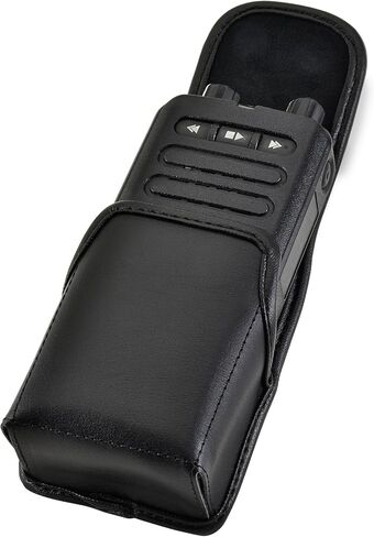 Made for Motorola Minitor VI (6) Voice Pager Fire Radio Two-Tone Voice Pager‎ Radio Black Leather Fitted Case with Heavy Duty Metal Ratcheting Removable Metal Belt Clip in Kuwait