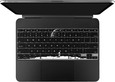 غطاء لوحة المفاتيح IMMOENUC لجهاز iPad Pro M4 (A2925/A2926) 2024، لوحة المفاتيح السحرية (إصدار الولايات المتحدة) 13 بوصة، غشاء واقي لوحة المفاتيح الملون، مادة سيليكون رقيقة مقاومة للماء (أسود ترابي) in Saudi Arabia