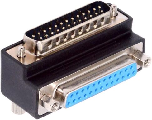 تشينيانغ RS232 DB25Pin المنفذ التسلسلي 90 درجة أسفل الزاوية موصل مواز LPT AES/EBU محول in Kuwait