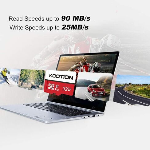 KOOTION 32GB Micro SD Card 5 Pack, Class 10 MicroSDHC Flash Memory Card with Adapter UHS-I, Full HD, C10 TF Card for Smartphone in Saudi Arabia