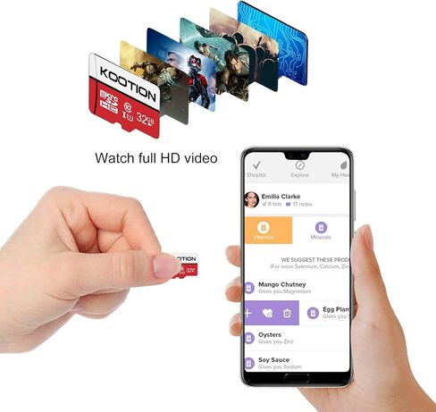 KOOTION 32GB Micro SD Card 5 Pack, Class 10 MicroSDHC Flash Memory Card with Adapter UHS-I, Full HD, C10 TF Card for Smartphone in Saudi Arabia