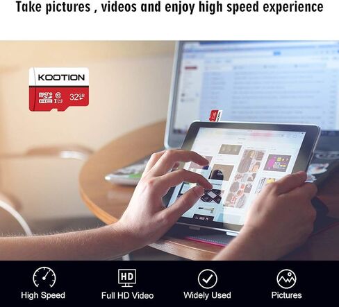 KOOTION 32GB Micro SD Card 5 Pack, Class 10 MicroSDHC Flash Memory Card with Adapter UHS-I, Full HD, C10 TF Card for Smartphone in Saudi Arabia