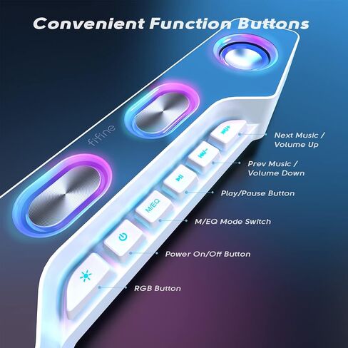PC Speakers for Desktop, Bluetooth Computer Speakers Wireless for Gaming, Streaming, Party, E-Sport, RGB Speakers with Aux-in Audio Jack, Controllable RGB, Volume Button-A16 Black in Saudi Arabia