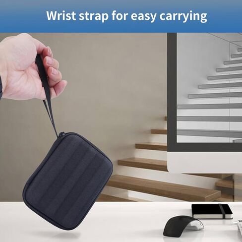 حقيبة حمل صلبة لهاتف Samsung T9 / T7 Shield / T7 / T7 Touch Portable SSD 500GB 1TB 2TB USB 3.2 محركات الأقراص الصلبة الخارجية، حقيبة تخزين سفر صلبة مقاومة للصدمات EVA، أسود in Kuwait