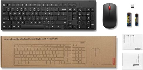 Lenovo Essential Wireless Combo Keyboard & Mouse Gen2 Black US_English in Saudi Arabia