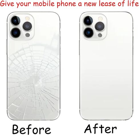 13 Pro Back Glass Replacement for iPhone 13 Pro Rear Back Glass,Compatible with iPhone 13 Pro Rear Glass Kit with Pre-Installed Adhesive and Tools(Silver) in Saudi Arabia