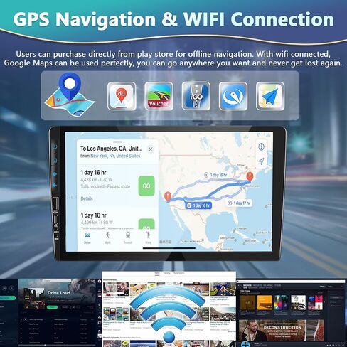 Podofo 2G+64G Car Stereo for Chevrolet Malibu XL 2016-2018 with Wireless Carplay & Android Auto, 9 Inch Touchscreen Car Radio with Bluetooth/GPS/WiFi/SWC/FM&RDS Radio + AHD Backup Camera + MIC in Saudi Arabia