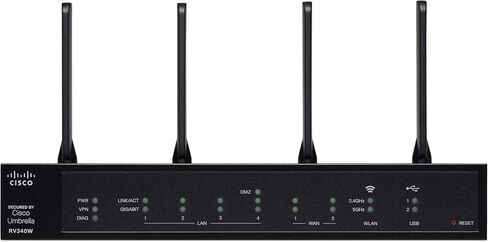 Cisco RV340W-A-K9-NA Wireless Router Gigabit Ethernet Dual-Band (Renewed) in Saudi Arabia