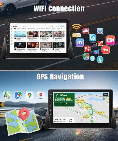 Naifay Android Car Radio for Honda Accord 8th 2008 2009 2010 2011 2012 2013, 2+32GB 10.1 Inch Touch Screen Car Stereo with Wireless Carplay Android Auto GPS Navigation WiFi FM SWC Backup Camera in Saudi Arabia