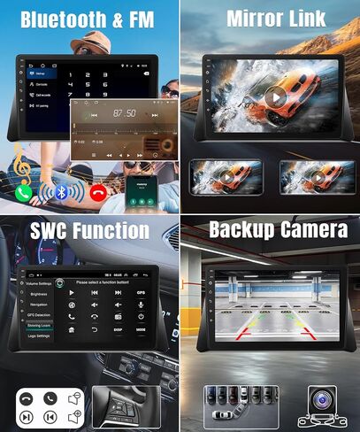 Naifay Android Car Radio for Honda Accord 8th 2008 2009 2010 2011 2012 2013, 2+32GB 10.1 Inch Touch Screen Car Stereo with Wireless Carplay Android Auto GPS Navigation WiFi FM SWC Backup Camera in Saudi Arabia