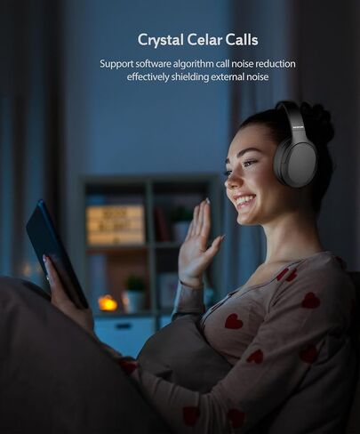 INFURTURE Q3 Active Noise Cancelling Headphones, Wireless Over Ear Bluetooth Headphones, Deep Bass Headset, Ambient Sound Mode,Low Latency, Memory Foam Ear Cups,60H Playtime in Saudi Arabia