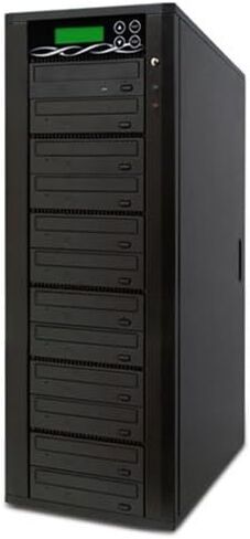 Spartan Edge 1 to 5 Target Multiple DVD/CD Disc Copy Tower Duplicator with 24x Writer Burners (Standalone Video & Audio Back-Up Duplication System) D05-SSP in Kuwait