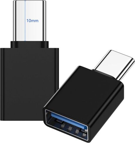 USB C to USB OTG Adapter 2 Pack USB C Male to USB 3.0 Female Extension Adapter Type C OTG Drive Converter Compatible with Otterbox Case iPhone 15 Pro iPad Mini 6 Air 4 5 Surface Go Samsung S24 Pixel 8 in Saudi Arabia