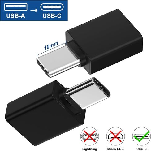 USB C to USB OTG Adapter 2 Pack USB C Male to USB 3.0 Female Extension Adapter Type C OTG Drive Converter Compatible with Otterbox Case iPhone 15 Pro iPad Mini 6 Air 4 5 Surface Go Samsung S24 Pixel 8 in Saudi Arabia
