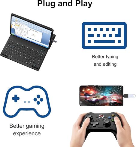 USB C to USB OTG Adapter 2 Pack USB C Male to USB 3.0 Female Extension Adapter Type C OTG Drive Converter Compatible with Otterbox Case iPhone 15 Pro iPad Mini 6 Air 4 5 Surface Go Samsung S24 Pixel 8 in Saudi Arabia