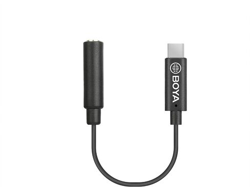 BOYA by-K4 USB-C to 3.5mm (TRS) Adapter(2.4 inch),AUX to USB C Microphone/Headphone Adapter Jack Converter, Compatible with TRS Microphone/Headphone/USB-C Android Phone/Laptop in Saudi Arabia