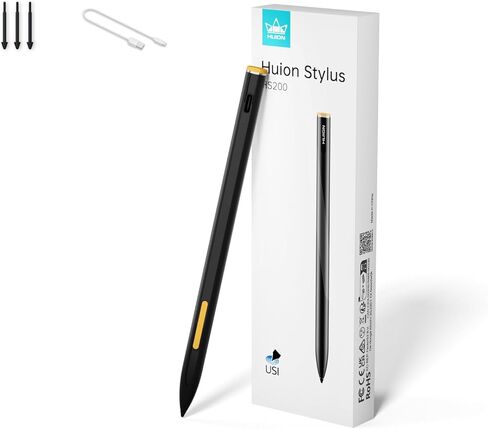 قلم HUION HS200 ذو سعة نشطة لجهاز Kamvas Slate 10، متوافق مع Chromebook in Kuwait