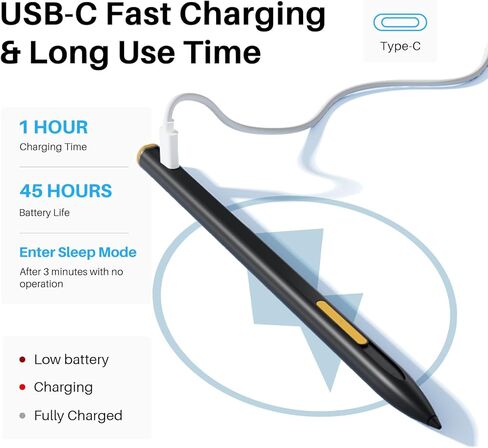 قلم HUION HS200 ذو سعة نشطة لجهاز Kamvas Slate 10، متوافق مع Chromebook in Kuwait