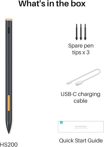 قلم HUION HS200 ذو سعة نشطة لجهاز Kamvas Slate 10، متوافق مع Chromebook in Kuwait