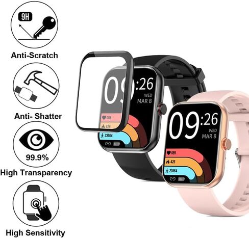 3D Screen Protectors Compatible with SOMTLERK A221 1.91" Smartwatch, 3pcs in Saudi Arabia