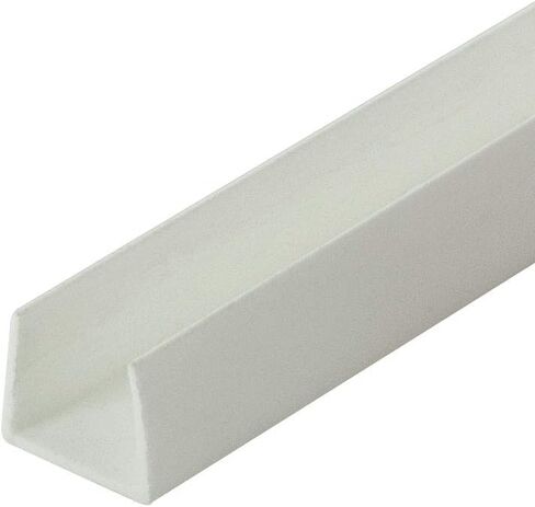 Outwater Plastics White 1/2'' Styrene Plastic U-Channel/C-Channel 36 Inch Lengths (Pack of 4) in Saudi Arabia