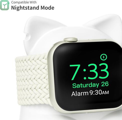 ELETIUO Charger Stand Compatible with Apple Watch Series 49/46/45/44/42/41/40/38mm iWatch Ultra2/Ultra/10/9/8/SE2/7/6/SE/5/4/3/2/1,Silicone Charging Dock Organizer Supports Night Stand Mode,Purple in Kuwait
