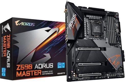 GIGABYTE Z590 AORUS Master (LGA 1200/Intel Z590/ATX/Triple M.2/PCIe 4.0/USB 3.2 Gen2X2 Type-C/Intel WiFi 6E/AQUANTIA 10GbE LAN/Gaming Motherboard) in Saudi Arabia