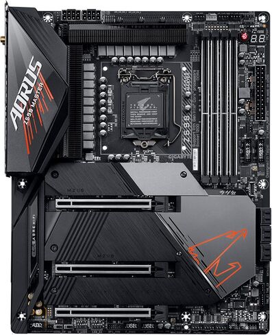 GIGABYTE Z590 AORUS Master (LGA 1200/Intel Z590/ATX/Triple M.2/PCIe 4.0/USB 3.2 Gen2X2 Type-C/Intel WiFi 6E/AQUANTIA 10GbE LAN/Gaming Motherboard) in Saudi Arabia