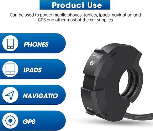 Motorcycle Phone Charger Fast Charge 18W USB 30W Type-C PD Quick Charger SAE to USB Adapter IP65 Waterproof Phone Charger for Phones Tablets GPS in Saudi Arabia