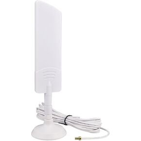 هوائي 4G/LTE/5G 600-6000 ميجا هرتز 8dbi عالمي واسع النطاق هوائيات Omni مجداف + SMA ذكر قاعدة مغناطيسية 16.5FT RG58 كابل لـ Cisco، Cradlepoint، Digi، MoFi، Pepwave، Sierra Wireless